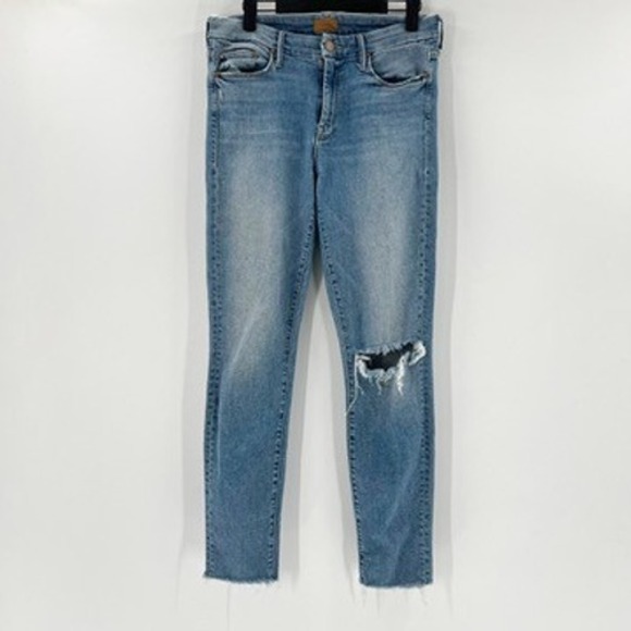 MOTHER The Looker Ankle Fray Love Gun Jeans 29 - Picture 3 of 8